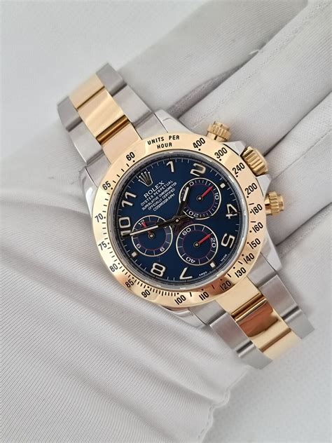 rolex daytona blue arabic numeral watch serial 856kp921 model 116523|Rolex Daytona Gorgeous Blue racing dial / arabic numerals.